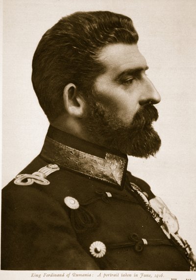 King Ferdinand of Romania: A portrait taken in June, 1916 by English Photographer
